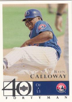 2003 Upper Deck 40-Man #558 Ron Calloway Front