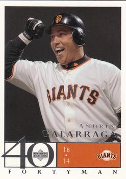 2003 Upper Deck 40-Man #564 Andres Galarraga Front