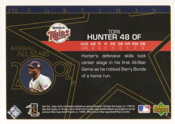 2003 Upper Deck 40-Man #770 Torii Hunter Back