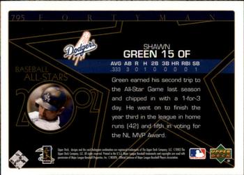 2003 Upper Deck 40-Man #795 Shawn Green Back