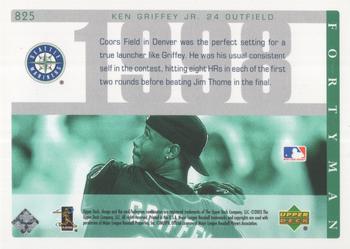 2003 Upper Deck 40-Man #825 Ken Griffey Jr. Back