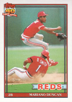 1991 Topps #13 Mariano Duncan Front