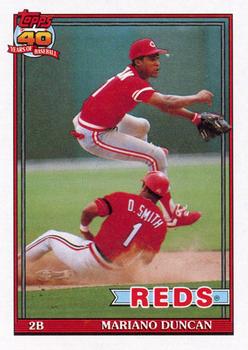 1991 Topps #13 Mariano Duncan Front