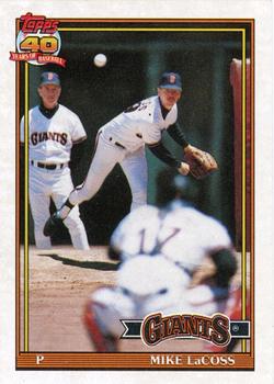 1991 Topps #242 Mike LaCoss Front