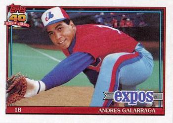 1991 Topps #610 Andres Galarraga Front