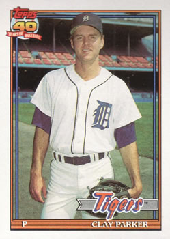 1991 Topps #183 Clay Parker Front