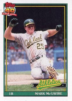 1991 Topps #270 Mark McGwire Front