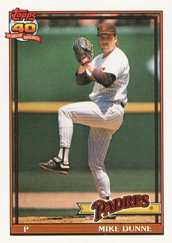 1991 Topps #238 Mike Dunne Front