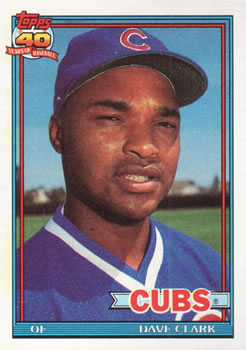 1991 Topps #241 Dave Clark Front