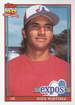 1991 Topps #24 Dave Martinez Front