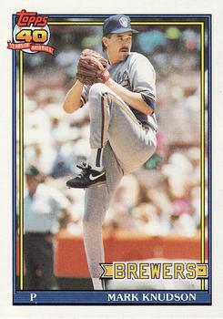 1991 Topps #267 Mark Knudson Front