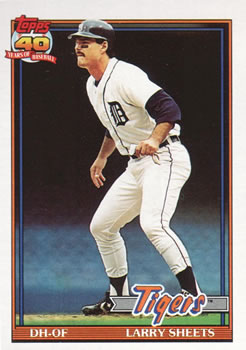 1991 Topps #281 Larry Sheets Front