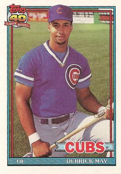1991 Topps #288 Derrick May Front