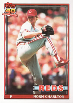1991 Topps #309 Norm Charlton Front