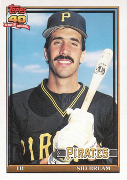 1991 Topps #354 Sid Bream Front