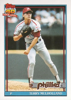 1991 Topps #413 Terry Mulholland Front