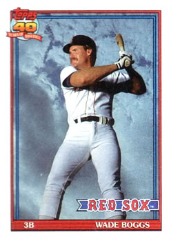 1991 Topps #450 Wade Boggs Front