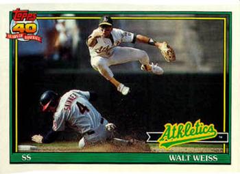 1991 Topps #455 Walt Weiss Front