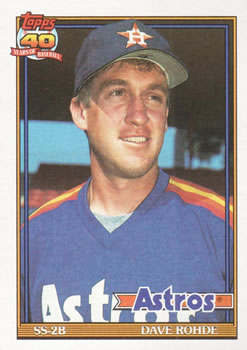 1991 Topps #531 Dave Rohde Front