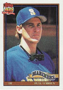 1991 Topps #585 Pete O'Brien Front