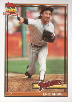 1991 Topps #613 Eric Show Front