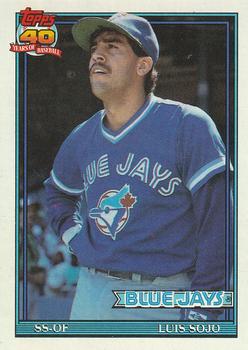 1991 Topps #26 Luis Sojo Front