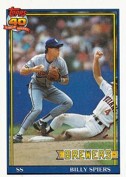 1991 Topps #284 Billy Spiers Front