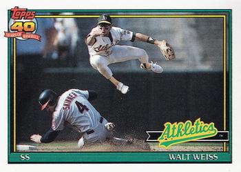1991 Topps #455 Walt Weiss Front