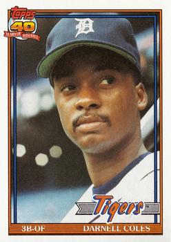 1991 Topps #506 Darnell Coles Front