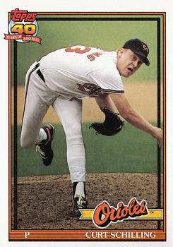 1991 Topps #569 Curt Schilling Front