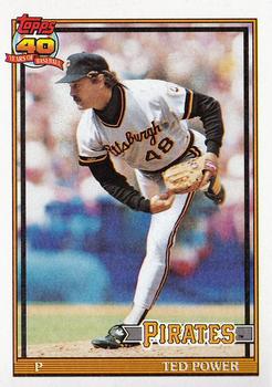 1991 Topps #621 Ted Power Front