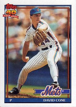 1991 Topps #680 David Cone Front