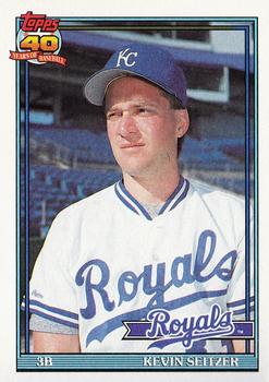 1991 Topps #695 Kevin Seitzer Front
