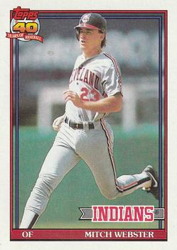 1991 Topps #762 Mitch Webster Front