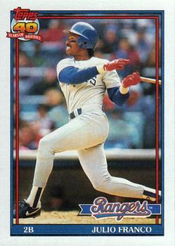 1991 Topps #775 Julio Franco Front