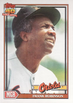 1991 Topps #639 Frank Robinson Front