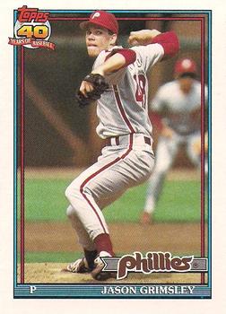 1991 Topps #173 Jason Grimsley Front
