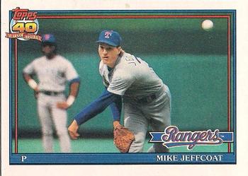 1991 Topps #244 Mike Jeffcoat Front