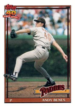 1991 Topps #307 Andy Benes Front