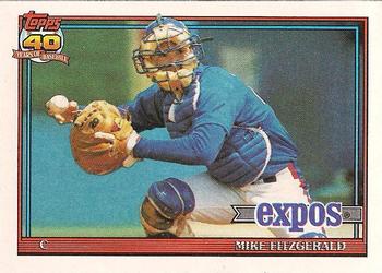 1991 Topps #317 Mike Fitzgerald Front