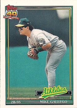 1991 Topps #686 Mike Gallego Front