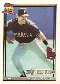 1991 Topps #722 Wally Backman Front