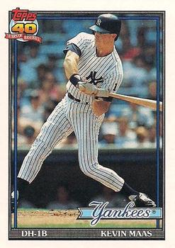 1991 Topps #435 Kevin Maas Front