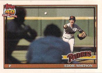 1991 Topps #481 Eddie Whitson Front