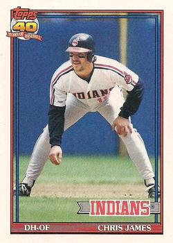 1991 Topps #494 Chris James Front