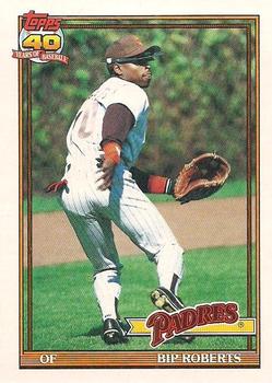 1991 Topps #538 Bip Roberts Front