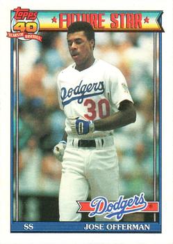 1991 Topps #587 Jose Offerman Front