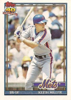 1991 Topps #719 Keith Miller Front