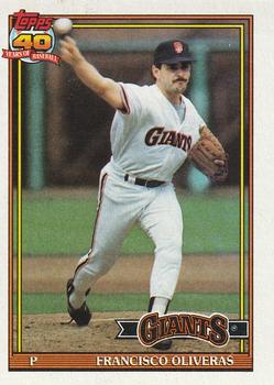 1991 Topps #52 Francisco Oliveras Front