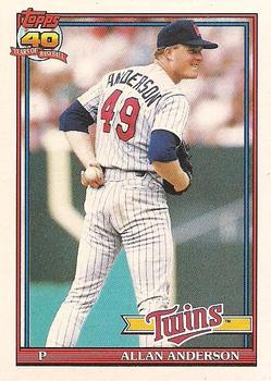 1991 Topps #223 Allan Anderson Front